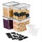 Sorbus Food Storage Containers - Pack of 4 with Air Tight, Four-Way Snap Lids